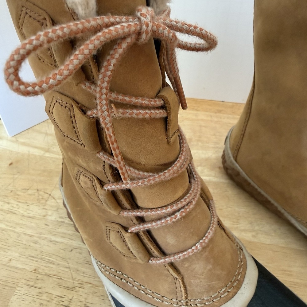 SOREL Out N About Plus Tall Waterproof Boot Elk Brown Size 8.5 Retail $180 - Picture 6 of 16